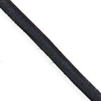 Picture of Black Leather 1/8" Lace, Sold by the Yard