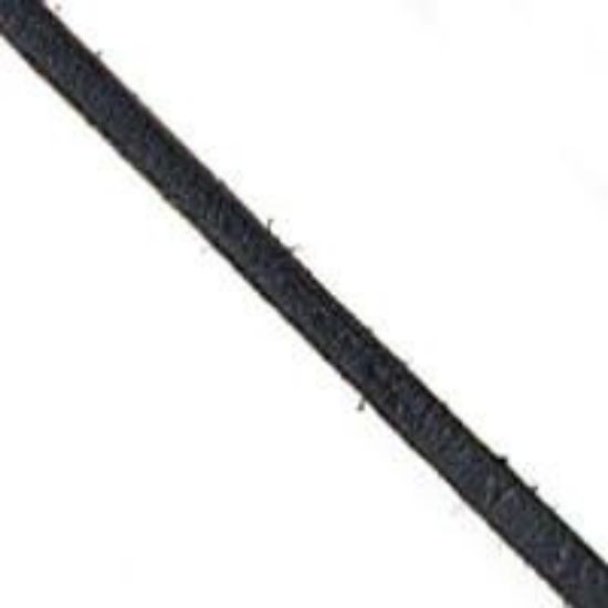 Picture of Black Leather 3/32" Lace, Sold by the Yard