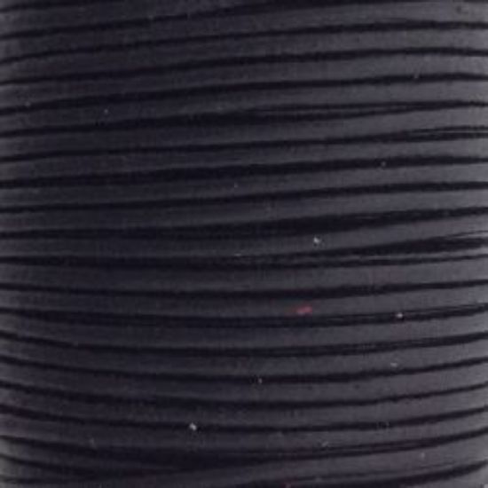 Picture of Black Leather Lace 1mm<br />Sold per 10-yard spool