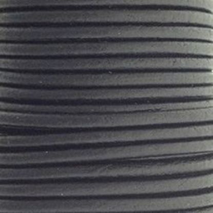 Picture of Black Leather Lace 2mm<br />Sold per 10-yard spool