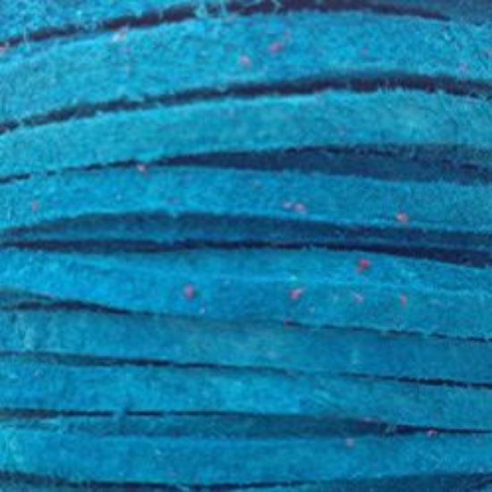 Picture of Turquoise Suede Lace 3mm<br />Sold per 20-yard spool