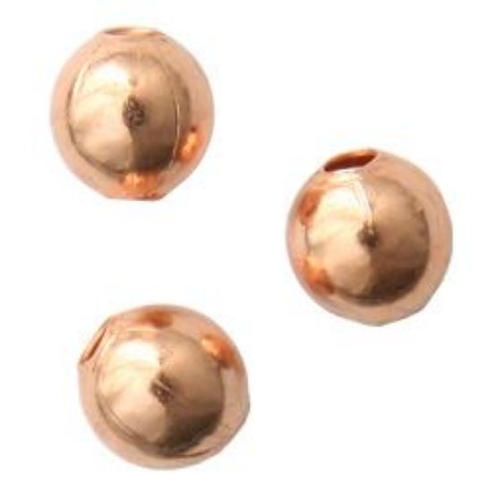 Picture of Copper Plain Bead 3mm<br />Unit Of 100 Beads