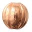 Picture of Copper Fluted Bead 6mm<br />Unit Of 50 Beads