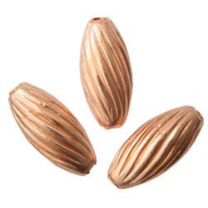 Picture of Copper Twist Bead 3x7mm<br />Unit Of 50 Beads
