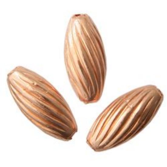 Picture of Copper Twist Bead 3x7mm<br />Unit Of 50 Beads