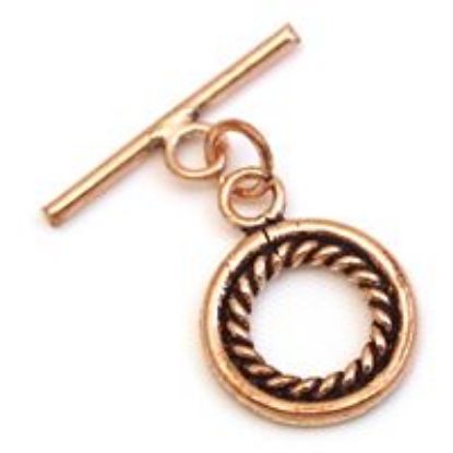 Picture of Copper Double Loop 16mm Bar 23mm<br />3 Sets