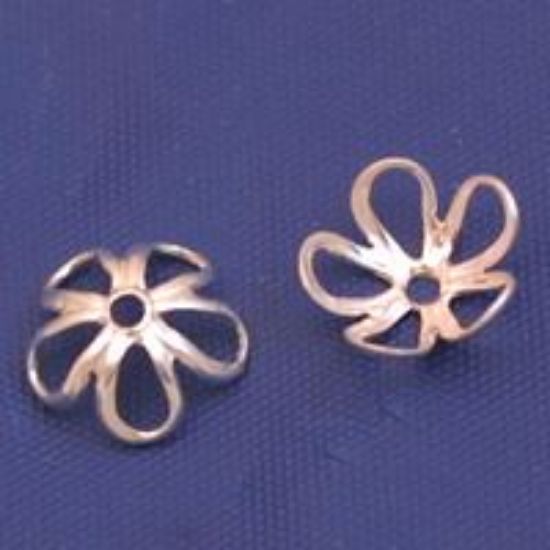 Picture of Sterling Silver Open Bead Cap 8mm