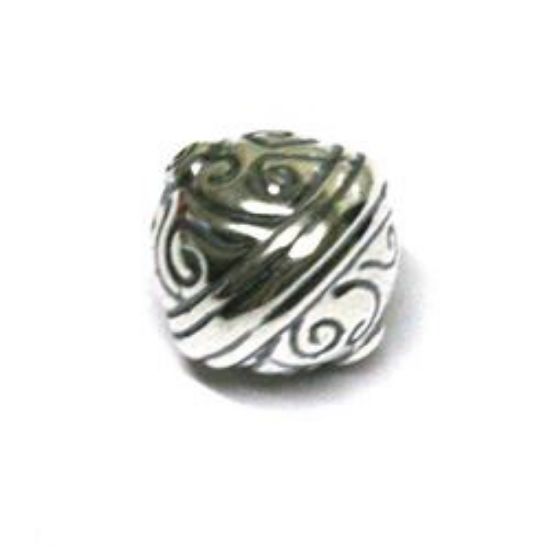Picture of Sterling Silver Fancy Bead 16mm 1.1mm Hole<br />B&B Benbassat[