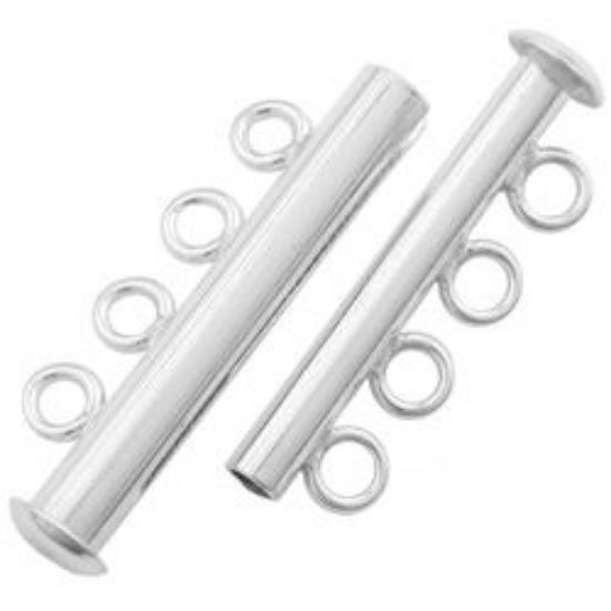 Picture of Sterling Silver Tube Clasp 4 Strand