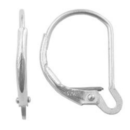 Picture of Sterling Silver Interchangeable Lever Back 14.5x11.5mm
