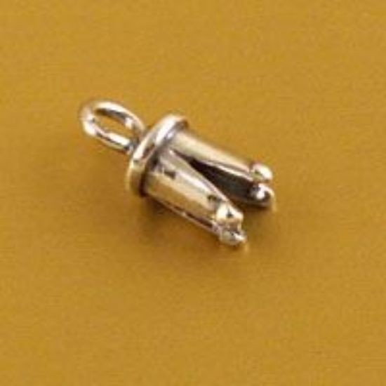 Picture of Sterling Silver Crimp End Cap 2mm Royal. JBB Finding