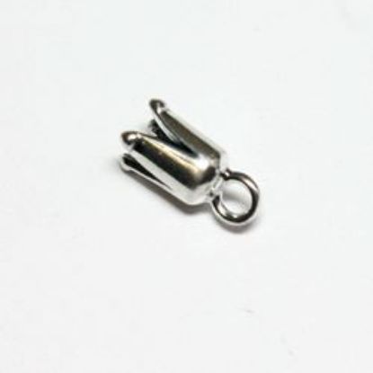 Picture of Sterling Silver Crimp End Cap Plain 3mm. JBB Finding