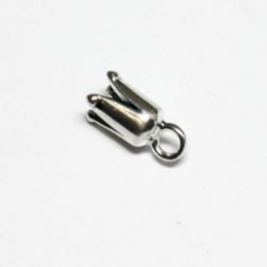 Picture of Sterling Silver Crimp End Cap Plain 3mm. JBB Finding