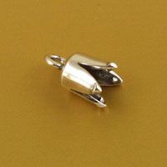 Picture of Sterling Silver End Cap 4mm Plain. JBB Finding