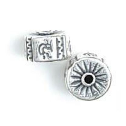 Picture of Sterling Silver Kokopelli Cylinder Bead Small 8x12mm, JBB Finding