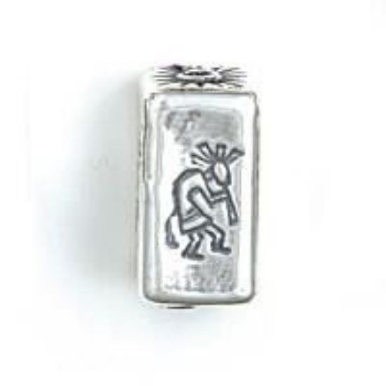 Picture of Sterling Silver Kokopelli Square Bead Large 20x10mm<br />JBB Finding