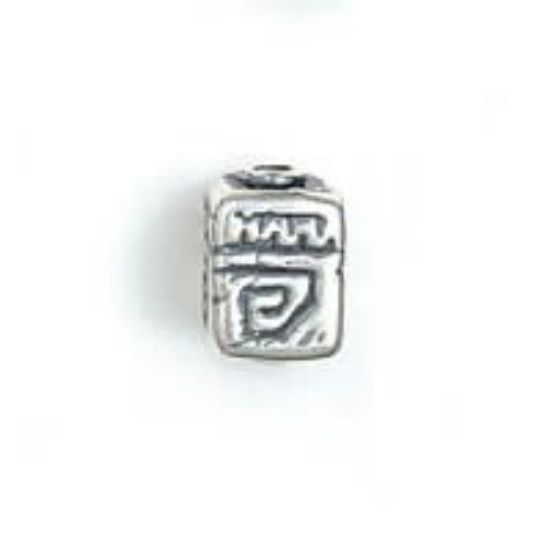 Picture of Sterling Silver Spiral Step Square Bead Small 12x8mm<br />JBB Finding