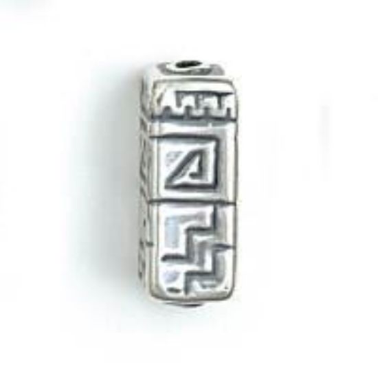 Picture of Sterling Silver Spiral Step Square Bead Large 21x8mm<br />JBB Finding