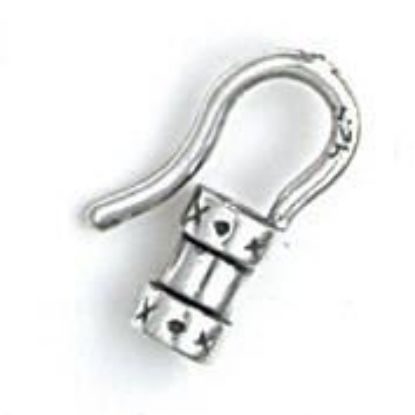 Picture of Sterling Silver Crimp Hook 2mm. JBB Finding