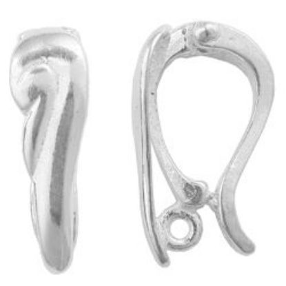 Picture of Sterling Silver Pendant Bail With Loop 15x8mm. JBB Finding