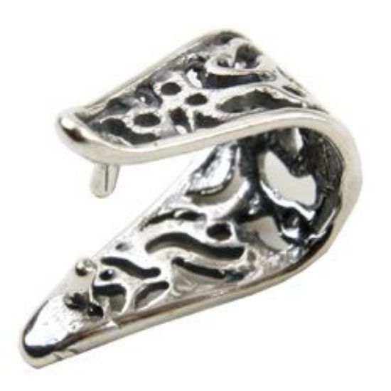 Picture of Sterling Silver Freeform Pinch Bail 15 x 8.5mm<br />B&B Benbassat