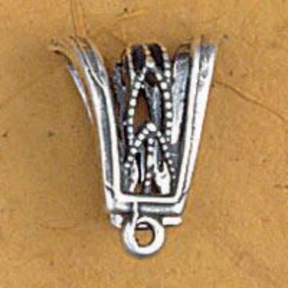 Picture of Sterling Silver Filigree Pinch Bail 15x10mm