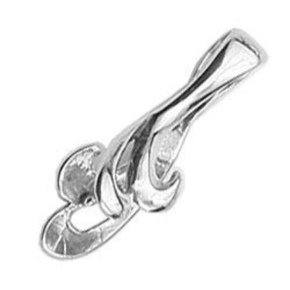 Picture of Sterling Silver Pinch Extra Large Design Bail 24.5x15mm. JBB Finding