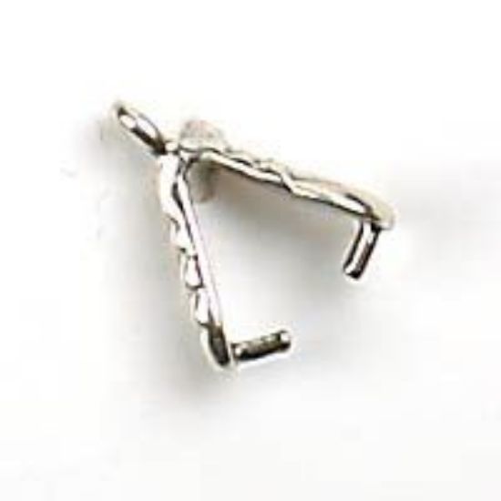 Picture of Sterling Silver Pinch, Large Design Bail. JBB Finding