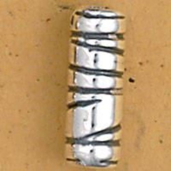 Picture of Sterling Silver Tube Bead 15mm, I.D. 3mm, JBB Finding
