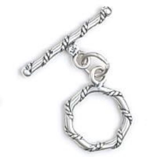 Picture of Sterling Silver Toggle #10 15mm Loop 25mm Bar