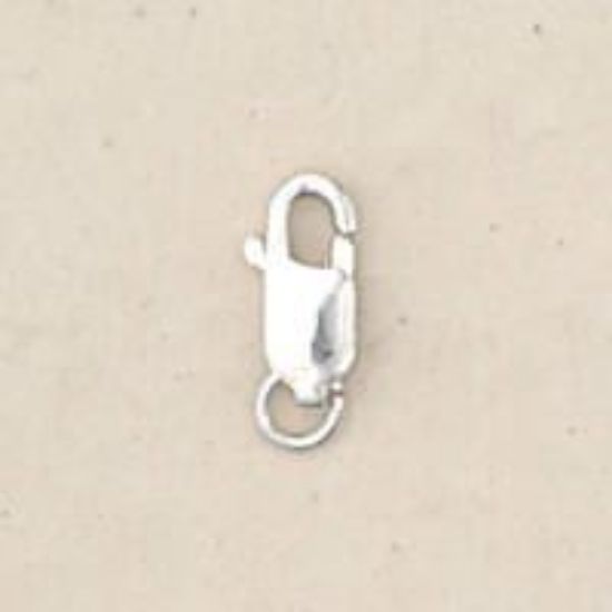 Picture of Sterling Silver Lobster Clasp With Ring 4x10mm