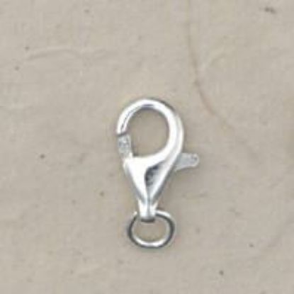 Picture of Sterling Silver Trigger Clasp With Open Jump Ring 6x10mm