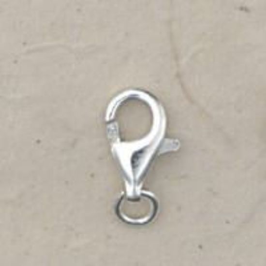 Picture of Sterling Silver Trigger Clasp With Open Jump Ring 6x10mm