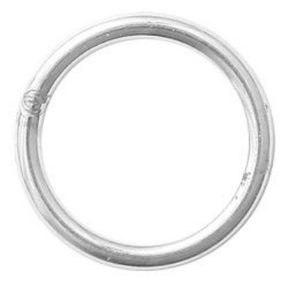 Picture of Sterling Silver Round Closed Jump Rings<br />10 Jump Rings