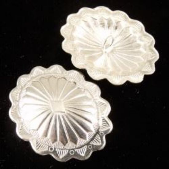 Picture of Sterling Silver Oval Concho with Loop 22x28mm