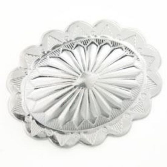 Picture of Sterling Silver Oval Conchos with Loop 34x44mm