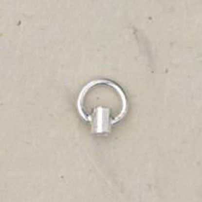 Picture of Sterling Silver Large Tube Eye Crimp 18 Gauge 8x7mm