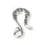 Picture of Sterling Silver Fancy Lines Hook 19x10mm. JBB Finding