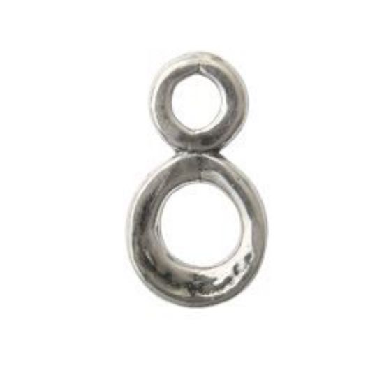 Picture of Sterling Silver Hammered Eye 8mm<br />B&B Benbassat[