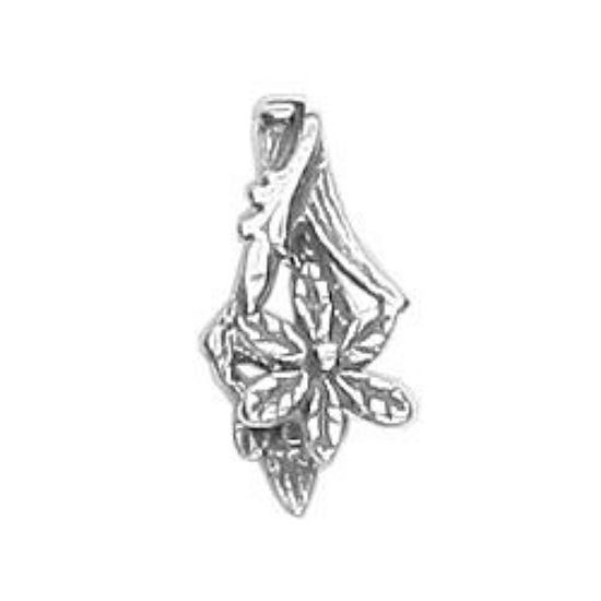 Picture of Sterling Silver Large Flower Pinch Bail 17.5x8mm JBB Finding
