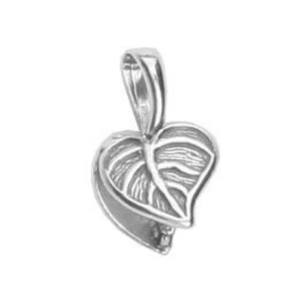 Picture of Sterling Silver Large Pinch Leaf Bail 18x9.5mm JBB Finding