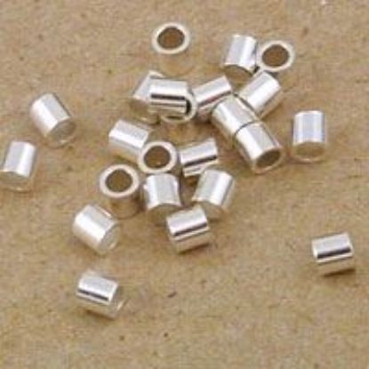 Picture of Crimp Tube Sterling Silver 2x2mm 1oz<br />Approximately 235 Crimp Tubes