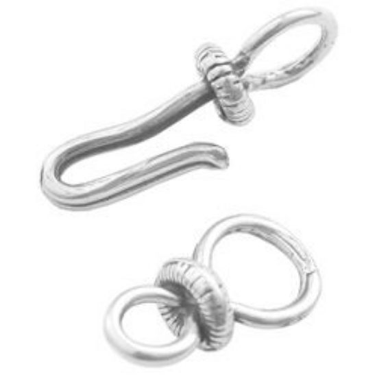 Picture of Sterling Silver Scalloped Hook And Eye
