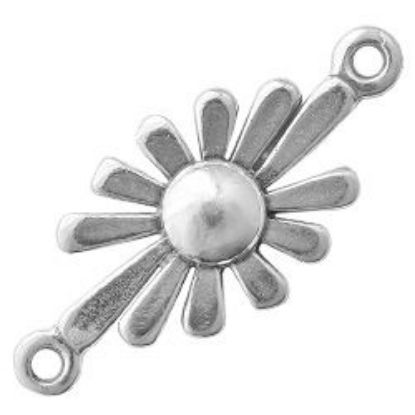 Picture of Sterling Silver Sunflower Link 13mm