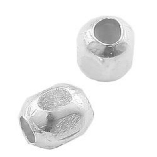 Picture of Sterling Silver Faceted Beads 2.5mm, 10 Beads