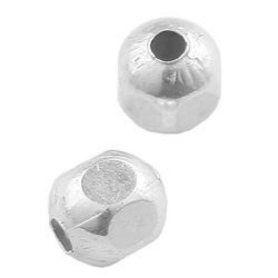 Picture of Sterling Silver Faceted Beads 3mm, 10 Beads