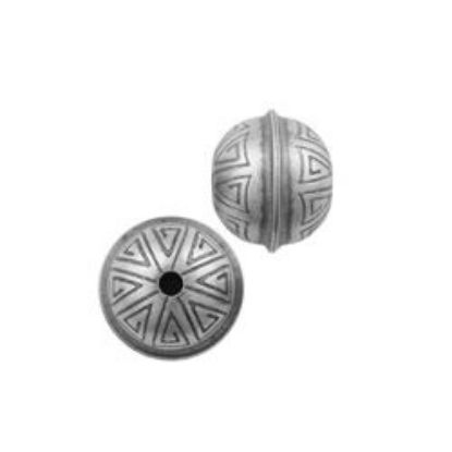 Picture of Sterling Silver Stamped Seam Bead 8mm