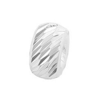 Picture of Sterling Silver Laser Cut Flat Beads 4mm  1.2mm Hole<br />10 Beads