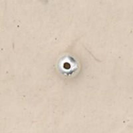 Picture of Sterling Silver Seamless Beads 4mm 0.045-0.05" Hole<br />10 Beads