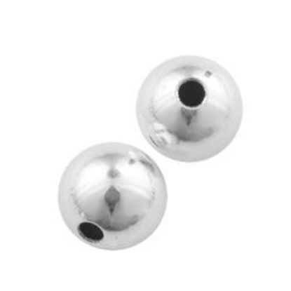 Picture of Sterling Silver Seamless Beads 7mm 0.065-0.07" Hole<br />10 Beads